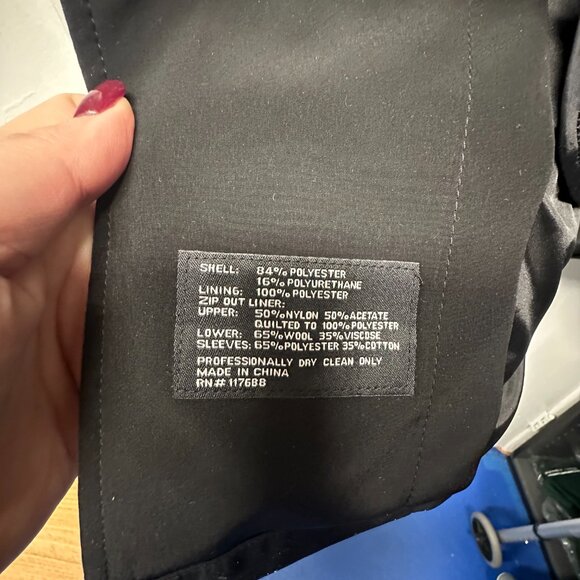 Calvin Klein Men's 44S Black Coat Jacket - Picture 6 of 9